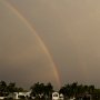 <p align=left>Un arc-en-ciel qui n'a duré que quelques minutes, pendant une petite ondée.